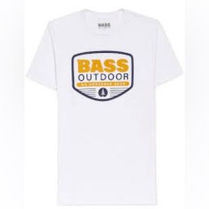 Bass OutdoorMens Crewneck Cotton Graphic T-Shirt